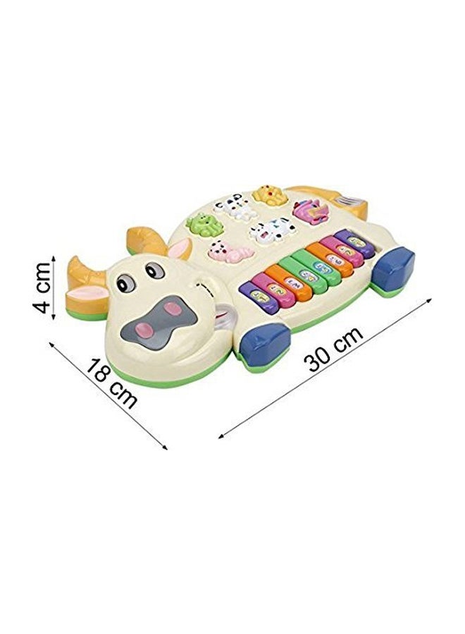 Kids Choice Cow Shaped Musical Piano Toy  - Image 2