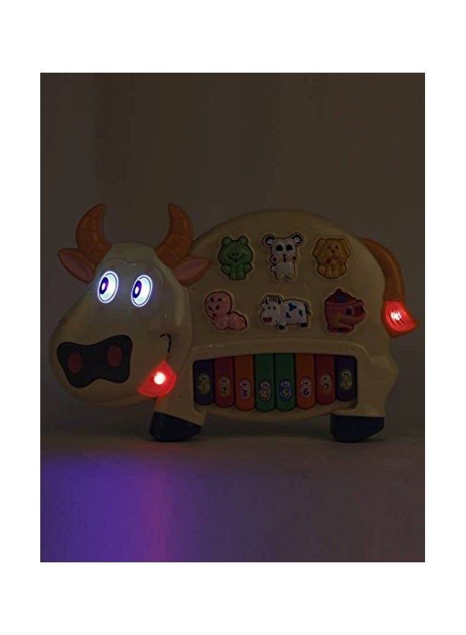 Kids Choice Cow Shaped Musical Piano Toy  - Image 3