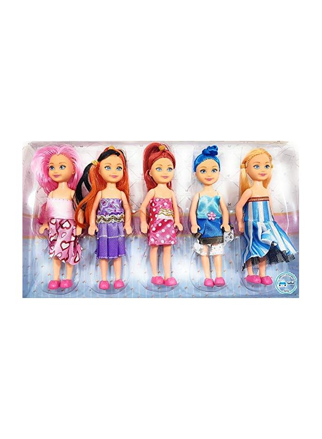 FunBlast Pack Of 5 Beautiful Fashion Dolls - Image 3