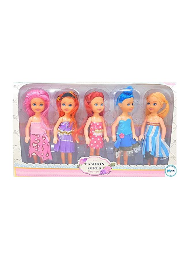 FunBlast Pack Of 5 Beautiful Fashion Dolls - Image 4