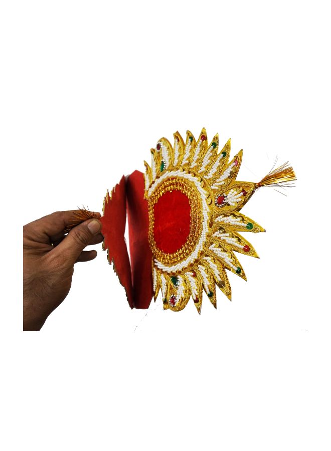 Dhinchak Mythological Character Costume Mukut  - Image 3