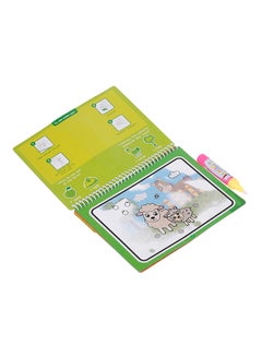 KKmoon Farm Animals Themed Water Drawing Book With Pen Green/Blue/Yellow  - Image 5