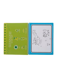 KKmoon Farm Animals Themed Water Drawing Book With Pen Green/Blue/Yellow  - Image 4
