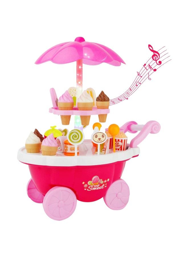 بوب شوجر مجموعة لعبة عربة حلوى الآيس كريم للعب الدور مكونة من 39 قطعة طراز 21893458129 - Image 1