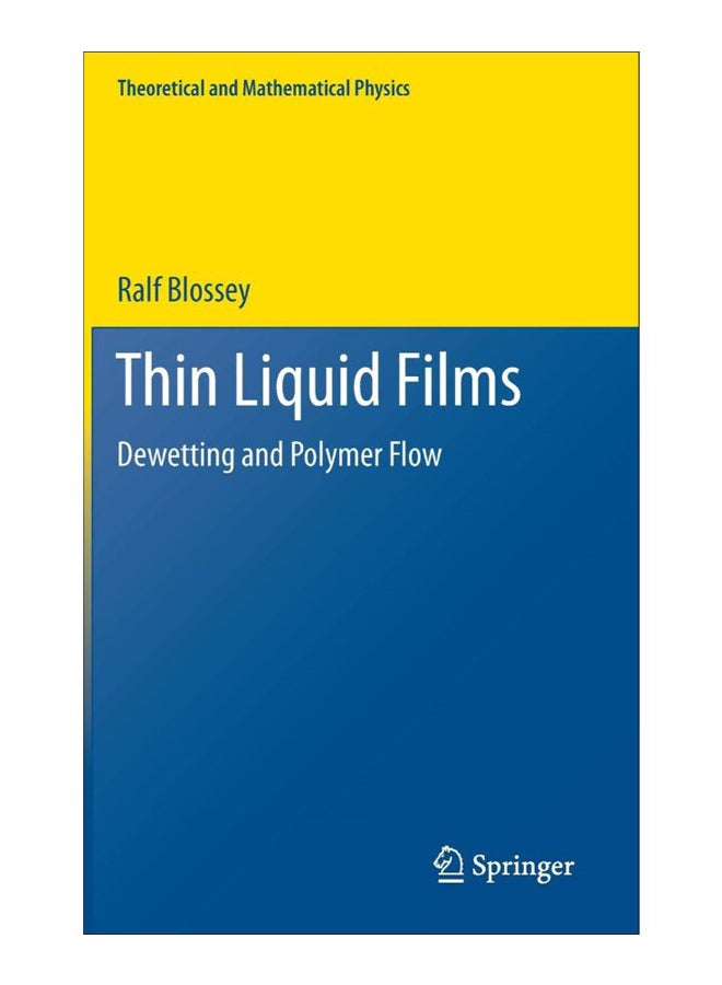 Thin Liquid Films Hardcover English by Ralf Blossey - 23-May-12