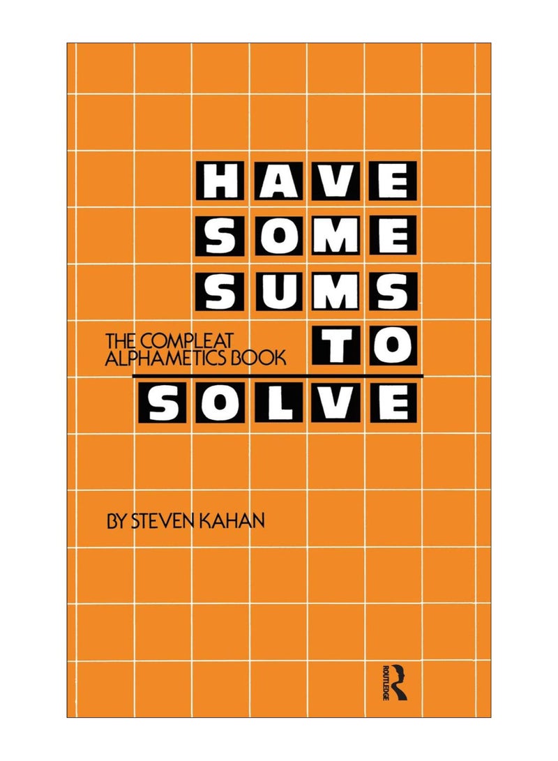 Have Some Sums To Solve Hardcover English by Steven Kahan - 16-Apr-19 
