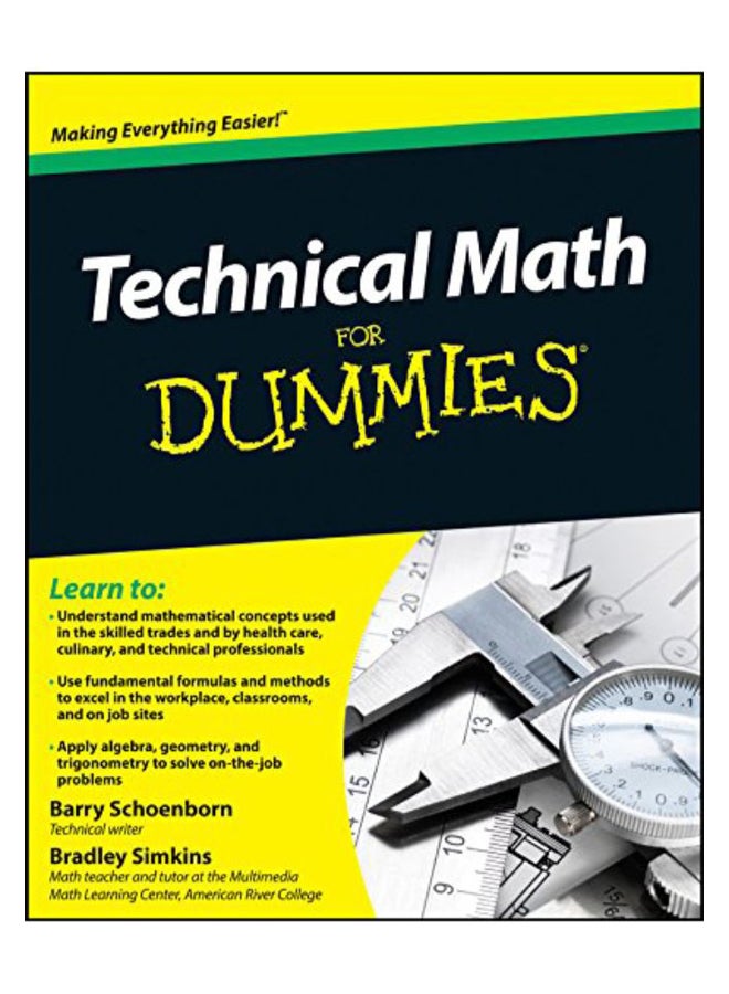 Technical Math For Dummies paperback english - 09-Jul-10 