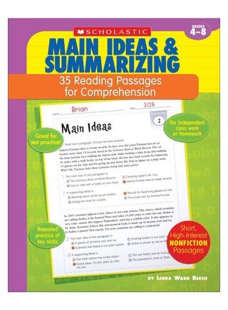 Main Ideas And Summarizing paperback english - 01-Jul-06 - v1578741794/N33551784A_1