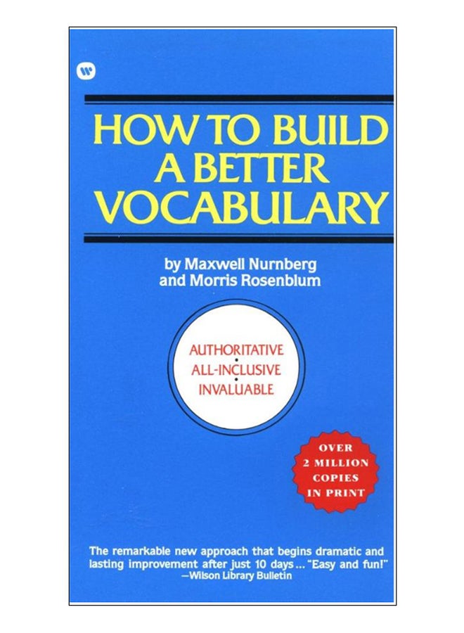 How To Build A Better Vocabulary Paperback English by Maxwell Nurnberg - 31-Dec-89 