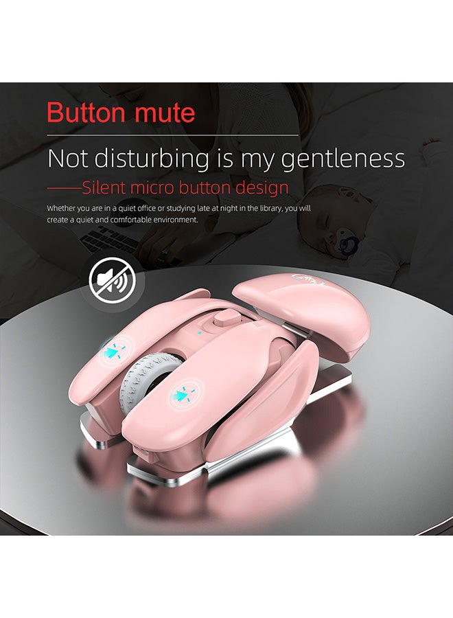 HXSJ 2.4G Wireless Mouse Pink - Image 3