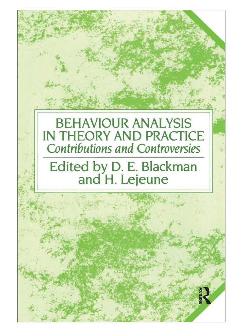 Behaviour Analysis In Theory And Practice paperback english - 30-Nov-18 