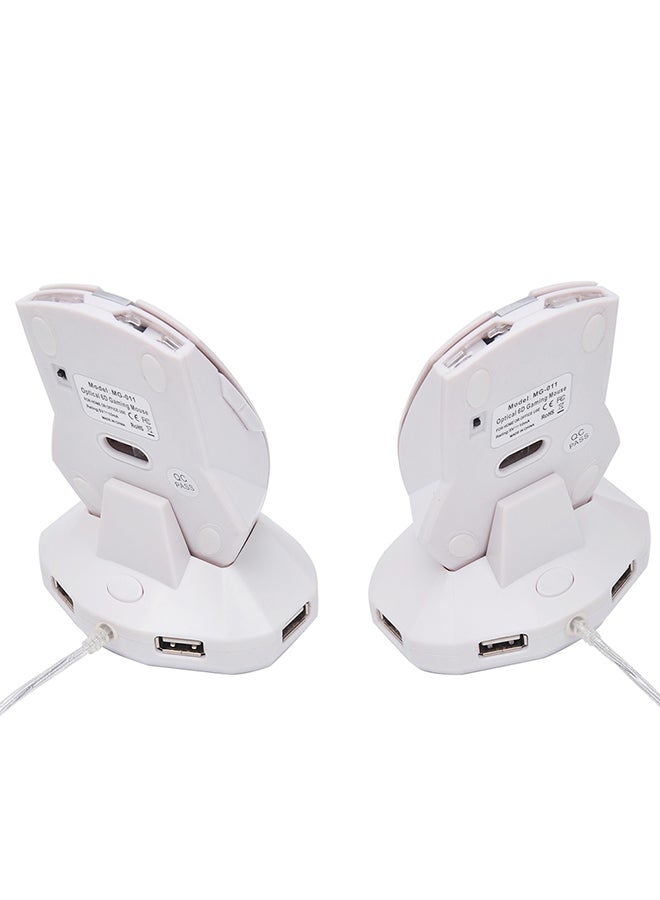 2.4G Wireless Rechargeable Mouse White - Image 3