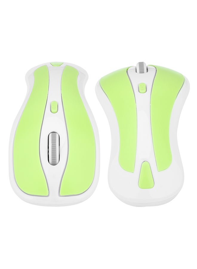 2.4G Wireless Mouse 6D Gyroscope Air Mouse Green/White - Image 1