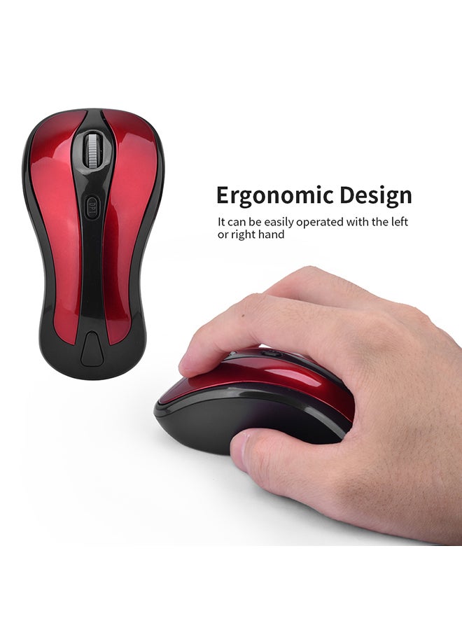 2.4G Wireless Mouse 6D Gyroscope Air Mouse Black/Red - Image 3