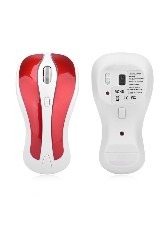 2.4G Wireless Mouse 6D Gyroscope Air Mouse White/Red - Image 2