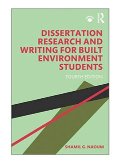 Dissertation Research And Writing For Built Environment Students paperback english - 30-May-19