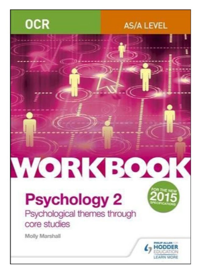 null - Ocr Psychology For A Level Workbook 2 Workbook 2 paperback english - 25-Sep-15 - Image 1