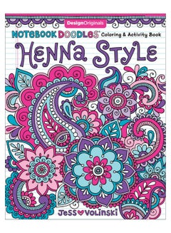 Notebook Doodles Henna Style Paperback English by Jess Volinski - 42309 