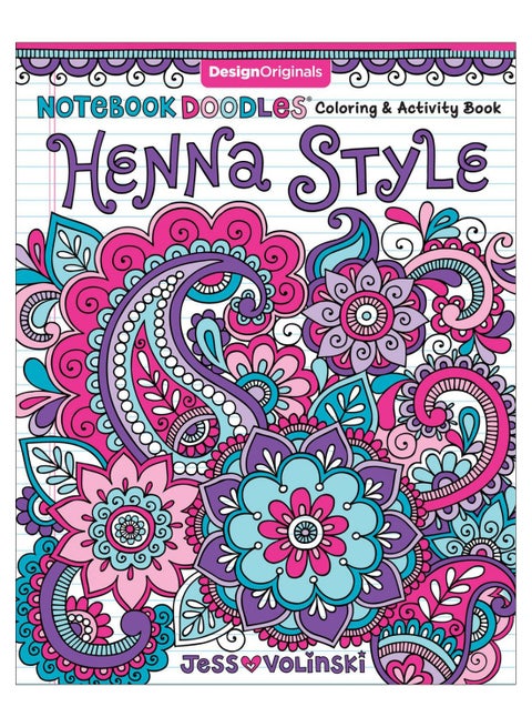 Notebook Doodles Henna Style Paperback English by Jess Volinski - 42309