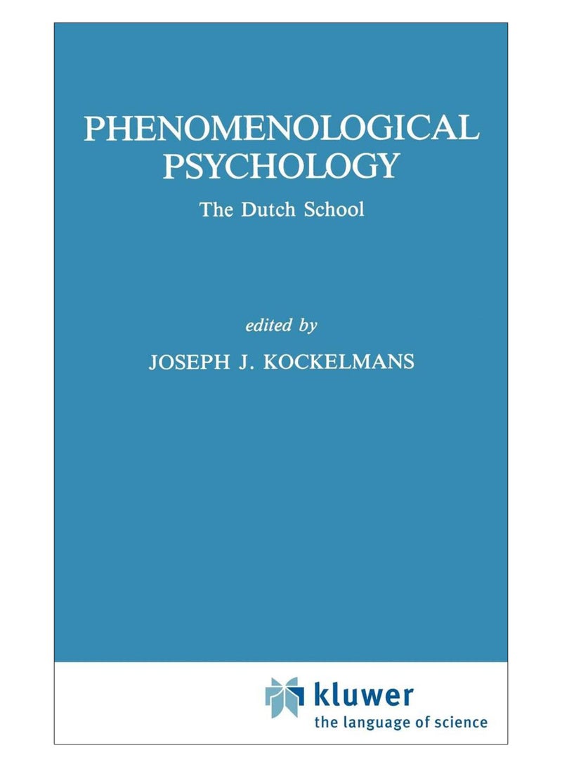Phenomenological Psychology Hardcover English by J. J. Kockelmans - 31-Oct-87 