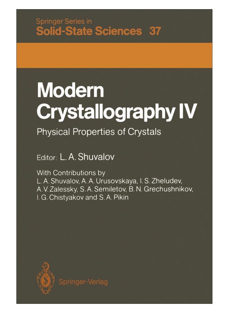 Modern Crystallography Iv paperback english - 01-Jan-88 