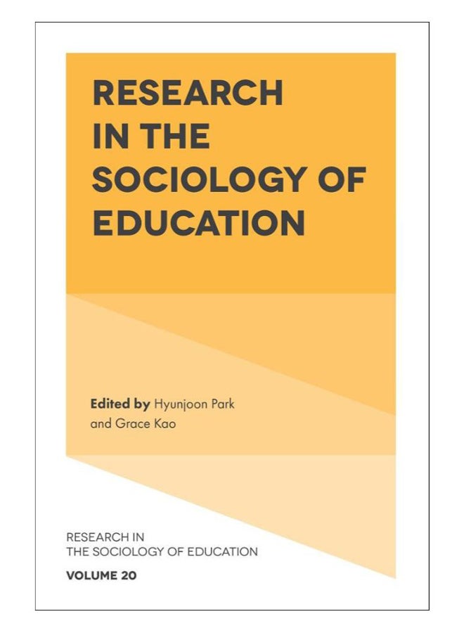 Research In The Sociology Of Education Hardcover English by Hyunjoon Park - 30-Oct-18 