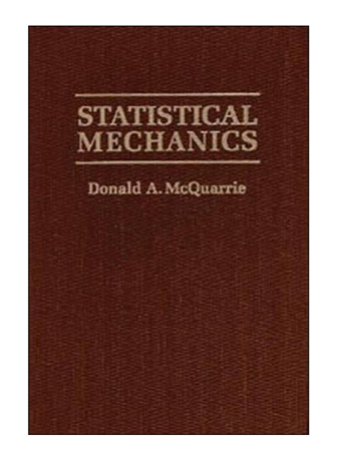 Statistical Mechanics hardcover english - 16-Jun-00 