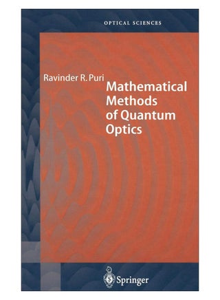 Mathematical Methods Of Quantum Optics hardcover english - 18-Jan-01 - v1578743318/N33515563A_1