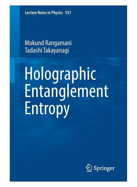Holographic Entanglement Entropy paperback english - 09-May-17