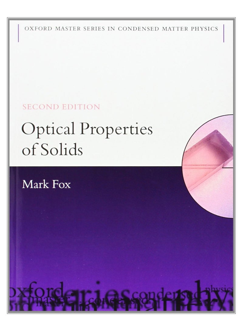 Optical Properties Of Solids Paperback English by Mark Fox - 20-May-10 