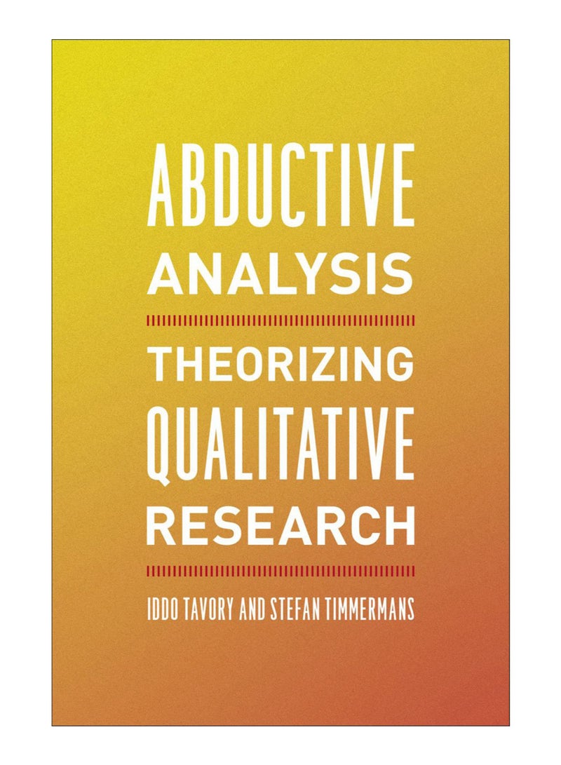 Abductive Analysis Paperback English by Iddo Tavory - 41912 