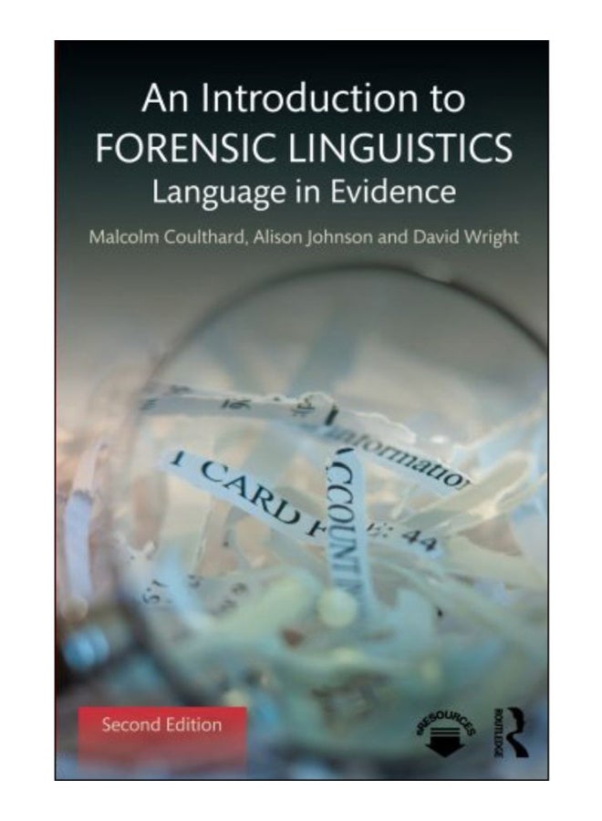 An Introduction To Forensic Linguistics Paperback English by Malcolm Coulthard - 18-Jul-16 