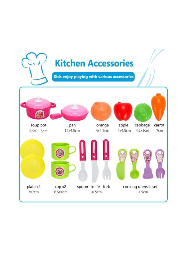 ماجيك واند طقم لعبة الطباخ الصغير مكون من 25 قطعة طراز 008-915A - Image 3