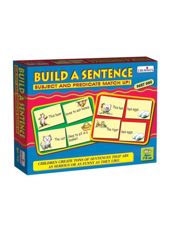 Creative Educational Aids P. Ltd. - Build A Sentence Subject And Predicate Match Up Card Game CRE0687 - Image 1
