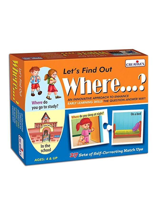 54-Piece Let's Find Out Where Jigsaw Puzzle CRE0996