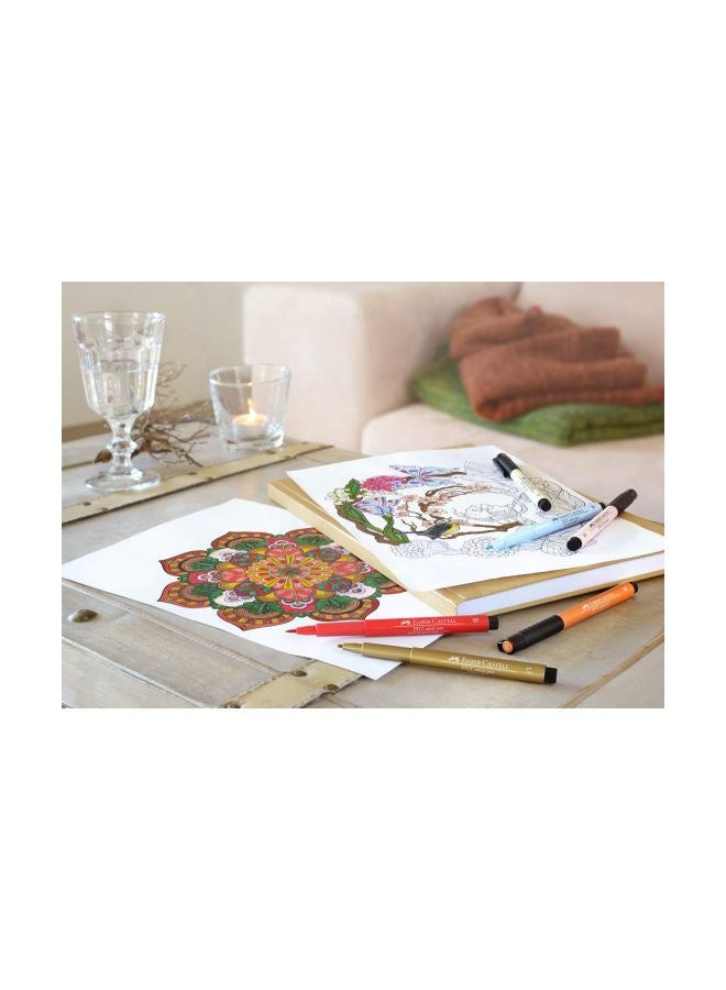 FABER-CASTELL - 6-Piece Pitt Artist Color Pen Brush Set 167103 Multicolour - Image 1
