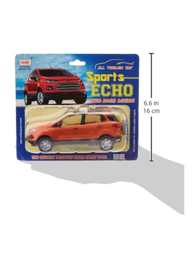 Centy Toys Pull Back Car CT - 145 White  - Image 2