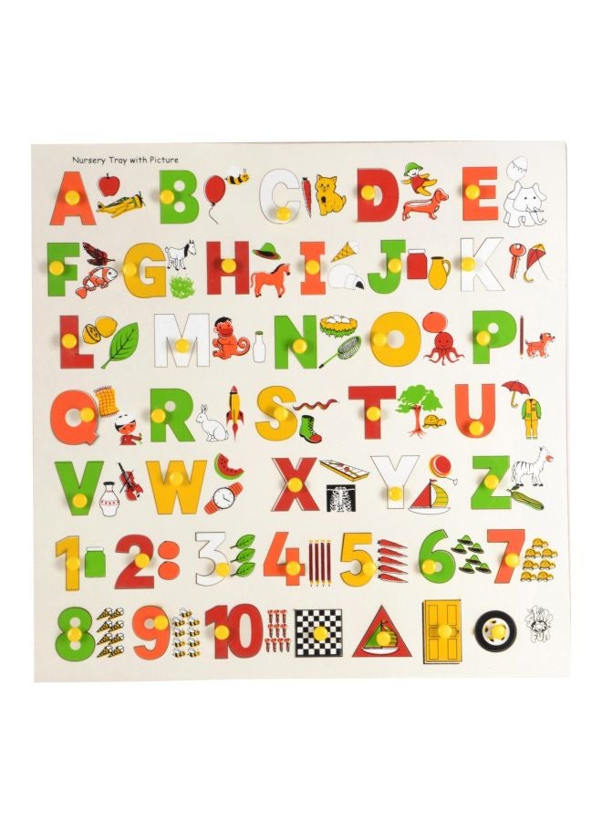 Skillofun Wooden Nursery Picture Tray With Knobs Learning Toy L-31SK