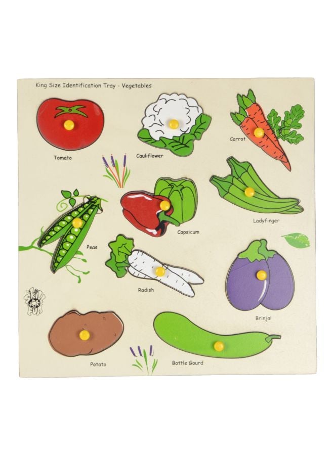 Skillofun Vegetable Identification Tray Learning Toy SFS-44G