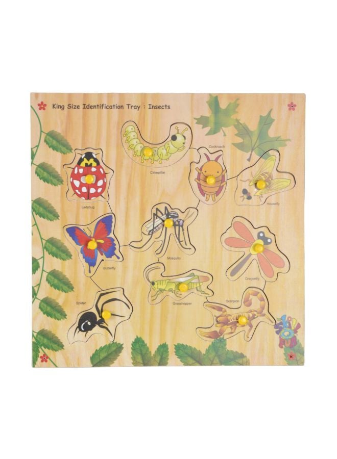 Skillofun Size Identification Insects Tray With Knobs SFS-44J