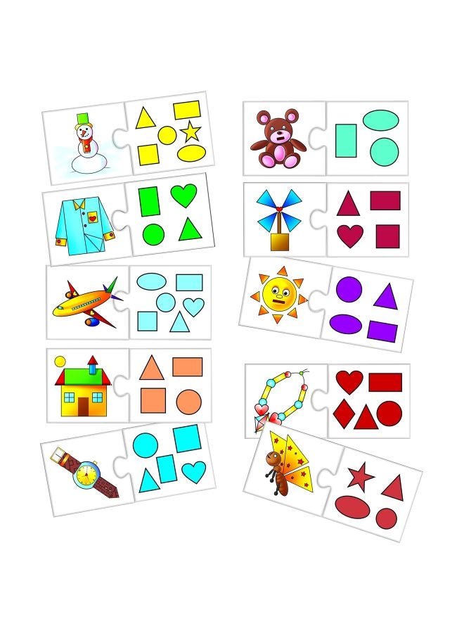 Creative Educational Aids P. Ltd. 56-Piece Shape Match Puzzle Set CRE0688