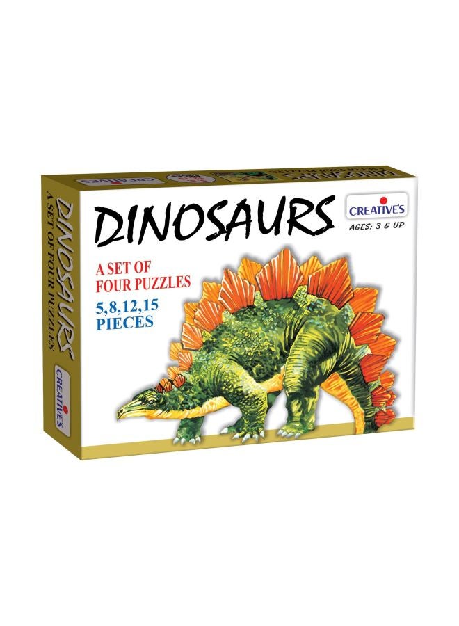 Creative Educational Aids P. Ltd. Pack Of 4 Dinosaur Jigsaw Puzzle CRE0715
