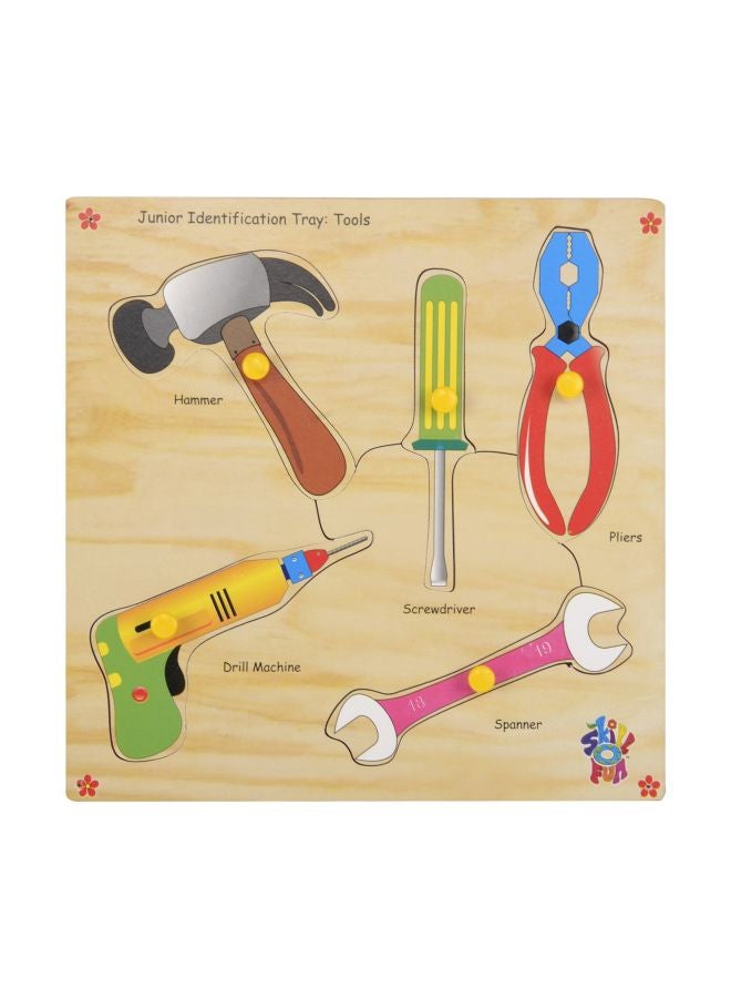 Skillofun Junior Identification Trays: Tools Pegged Puzzle SFS-46AB