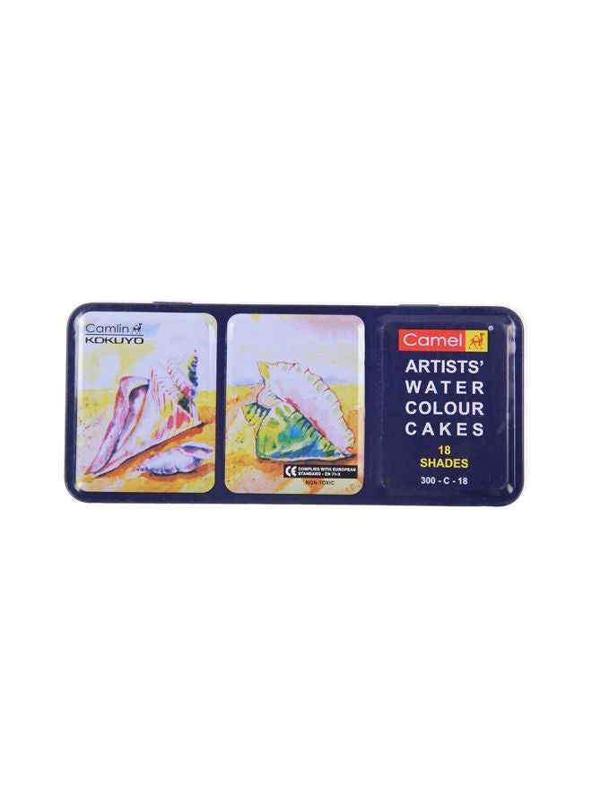 camel - 18 Shades Water Colour 1010736 Pink/Green/Blue - Image 1