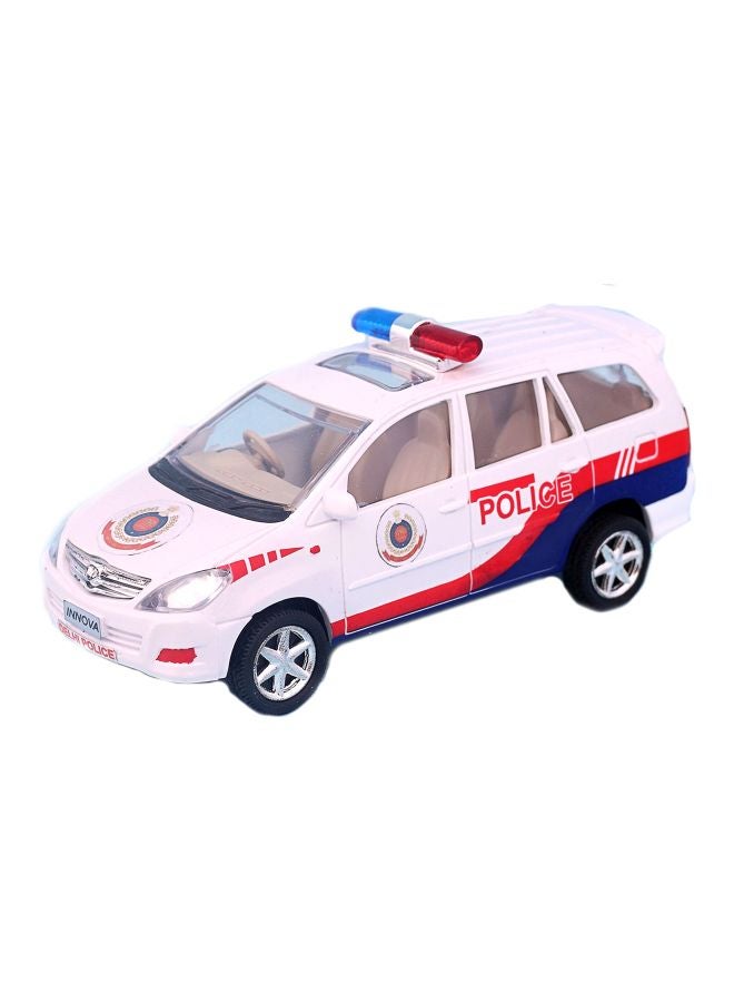 Centy Toys Pull Back Police Car CT-146 White  - Image 1