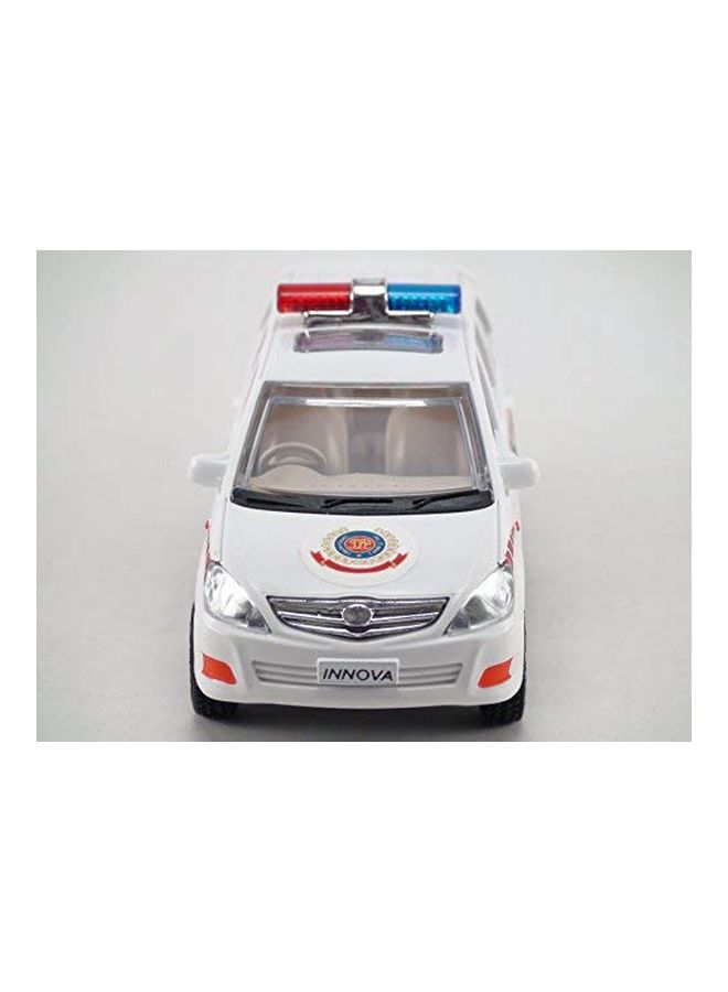 Centy Toys Pull Back Police Car CT-146 White  - Image 3