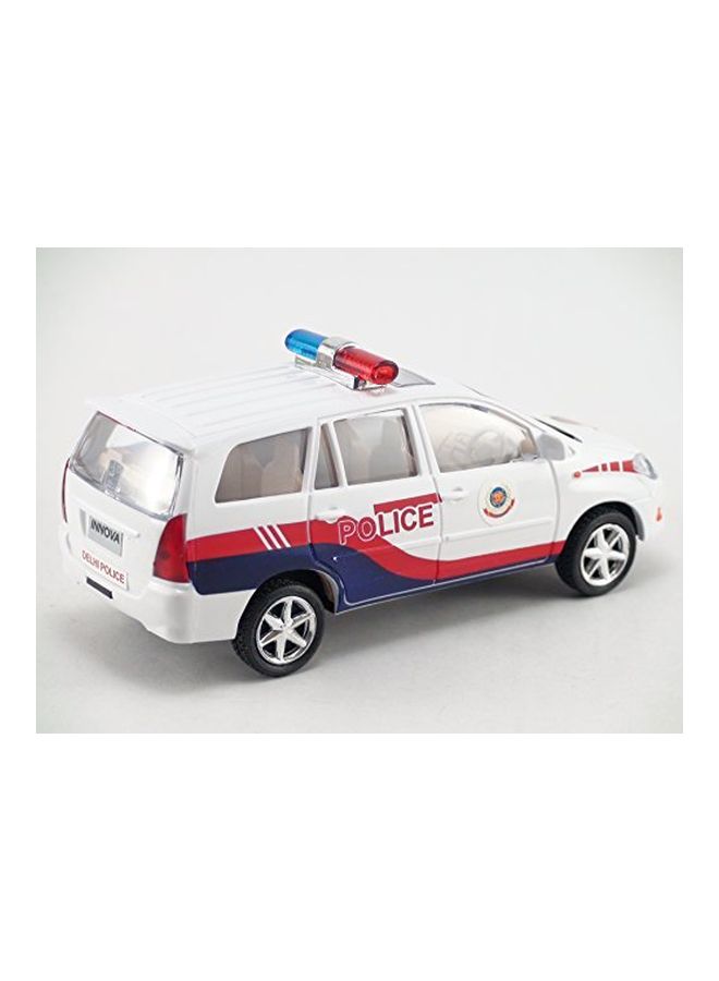 Centy Toys Pull Back Police Car CT-146 White  - Image 4