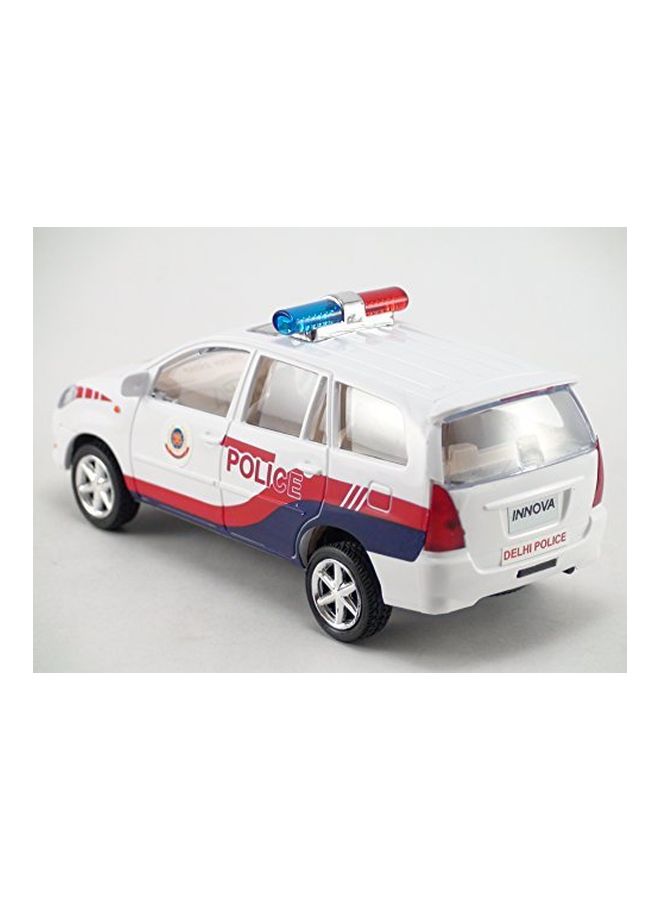 Centy Toys Pull Back Police Car CT-146 White  - Image 5