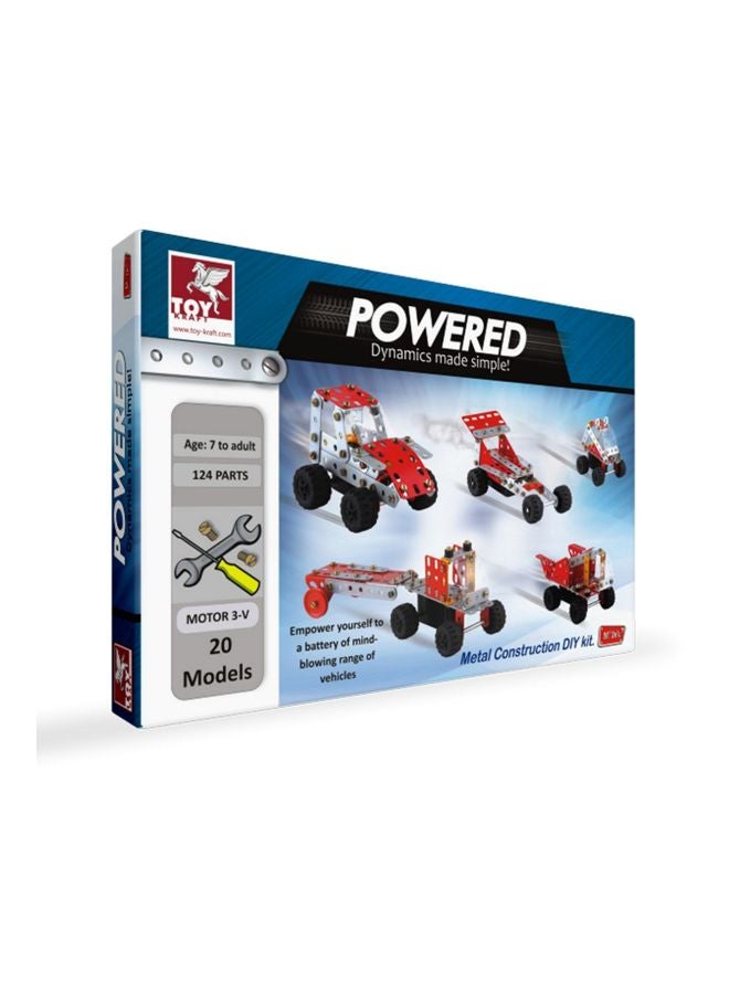 ToyKraft - 124-Piece Metal Construction DIY Kit 39375 - Image 1