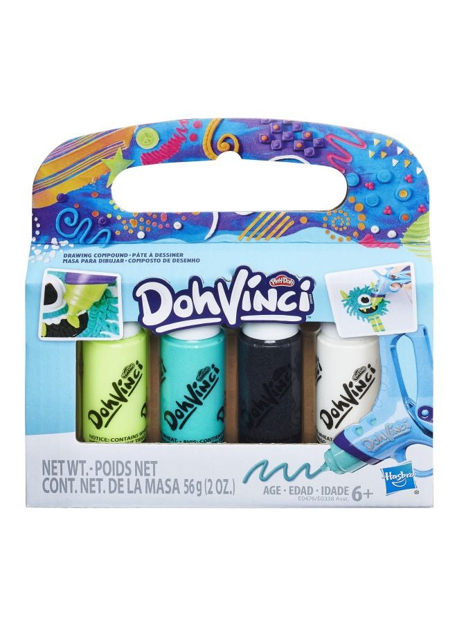 بلاي دوه مجموعة الرسم مكونة من 4 قطع طراز E0476AS0 أسود/ أبيض/ أخضر - Image 2